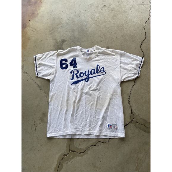 Vintage 1995 Russell Kansas City Royals MLB XL Shirt Single Stitch Made in USA - Picture 1 of 14